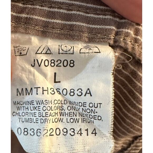 Wrangler Jeans Co Men's Striped Vintage Was Button Up Shirt Large - Picture 5 of 7